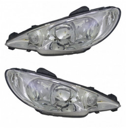 2 PHARES PEUGEOT 206 A...