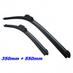 2 BALAIS ESSUIE GLACE AVANT TYPE AEROTWIN PREMIUM LONGUEUR 350MM   550MM TYP 3