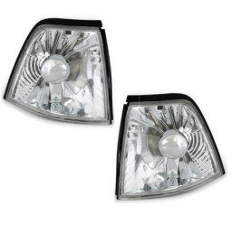 2 CLIGNOTANTS AVANT CHROME...