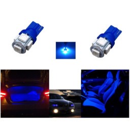 2 AMPOULES LED T10 W5W BLEU...