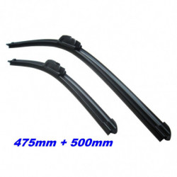 2 BALAIS ESSUIE GLACE AVANT TYPE AEROTWIN PREMIUM LONGUEUR 475MM   500MM TYP 24