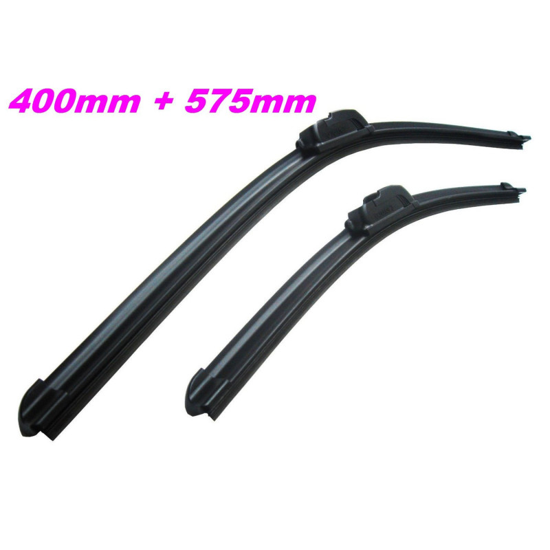 2 BALAIS ESSUIE GLACE AVANT TYPE AEROTWIN PLAT LONGUEUR 400MM 575MM MOD11 2 BALAIS ESSUIE GLACE AVANT TYPE AEROTWIN PLAT LONGUEUR 400MM 575MM MOD11