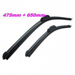 2 BALAIS ESSUIE GLACE AVANT TYPE AEROTWIN PLAT LONGUEUR 475MM   650mm MOD34