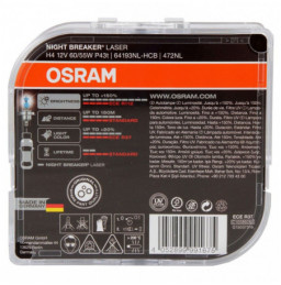2 AMPOULES H4 OSRAM NIGHT...